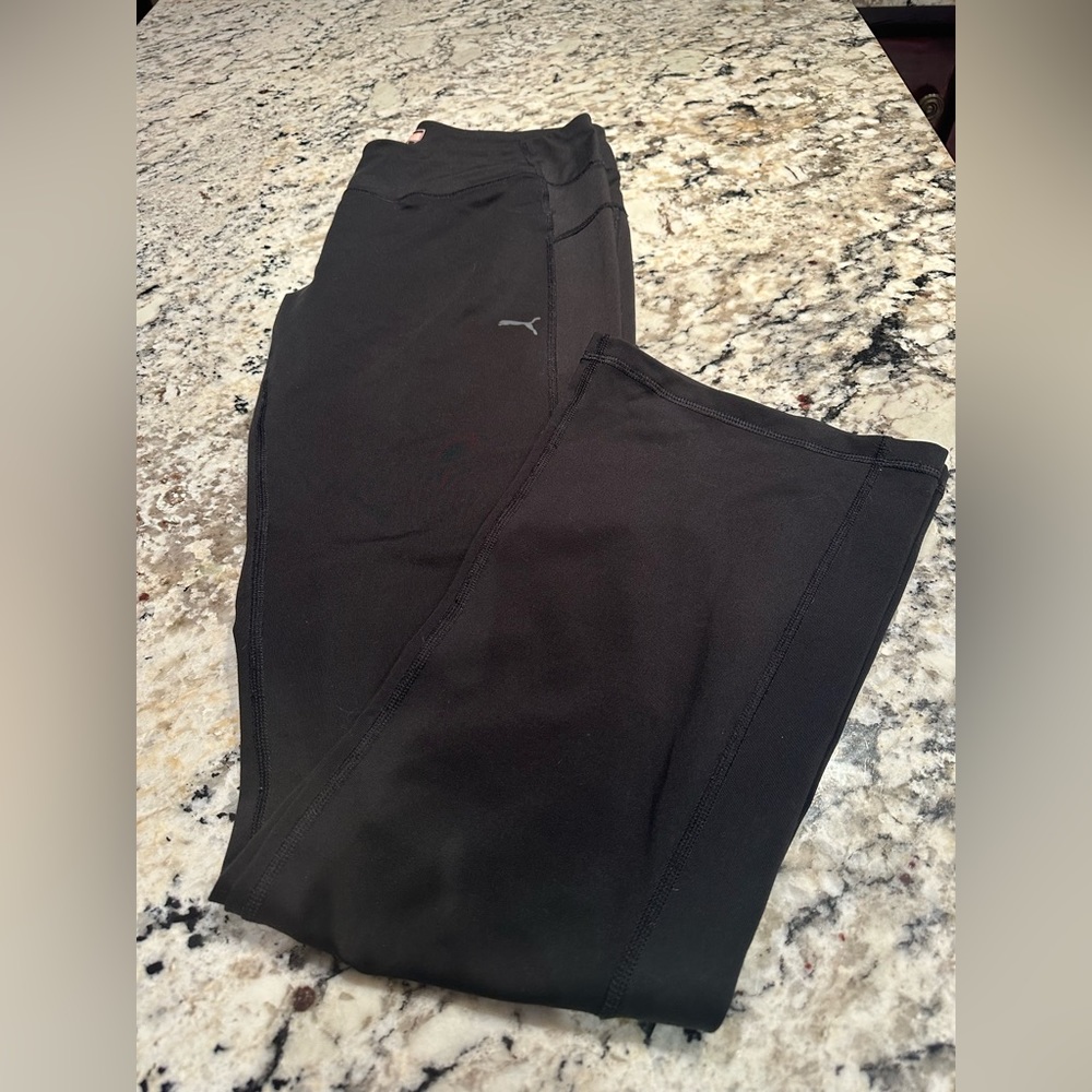 Puma Womens Straight Leg Black Pants